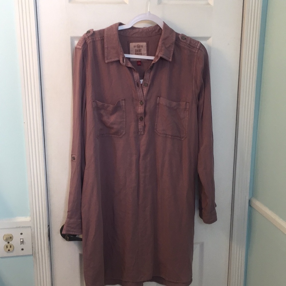 SO Mauve Shirt Dress NWT